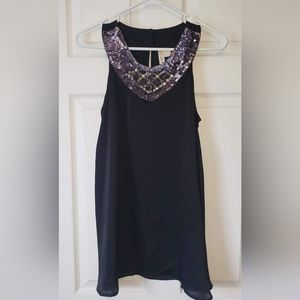 Silky sleeveless blouse